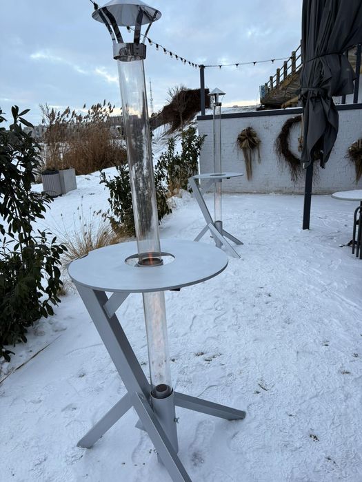 Камін на пелетах, камін вуличний, камін на терасу, колба