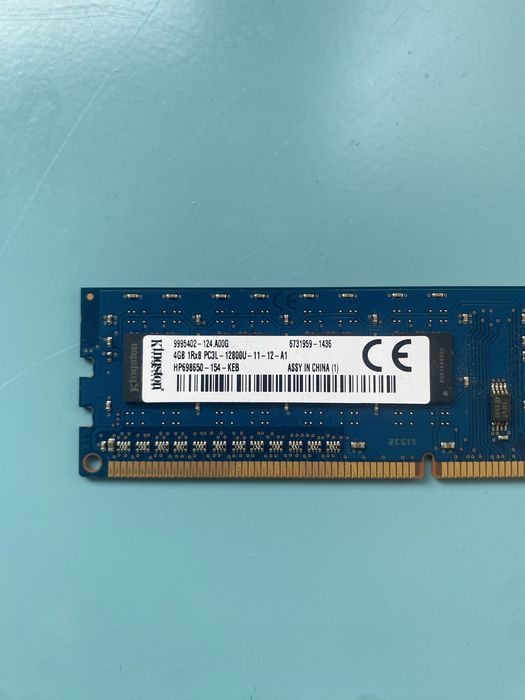 RAM 4GB 1600Hz Kingston64751287307779122