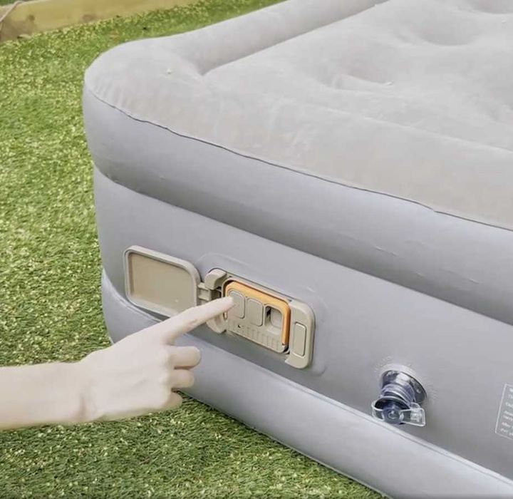 само надувной матрас с подушкой аккумулятор кровать 190×100×40 высокий