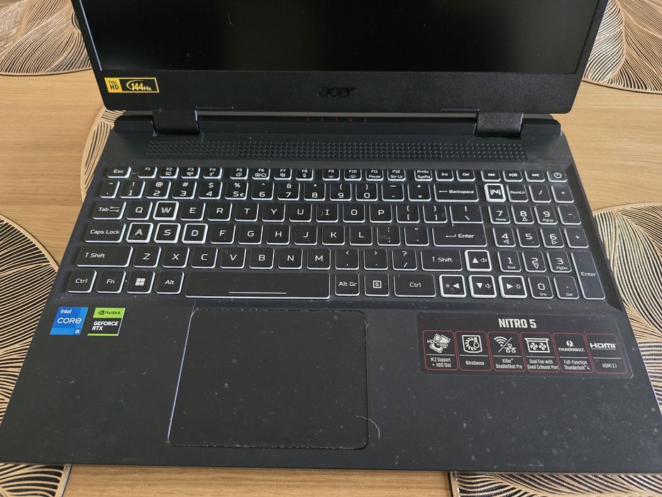 Acer Nitro 5 (i5 / 16GB / 512GB SSD / RTX 4060 / Win11). Stan idealny!