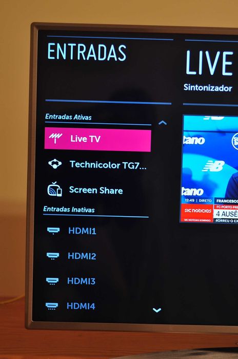 televisão LG smart tv 4K ultra HD WiFi tamanho 43" em excelente estado