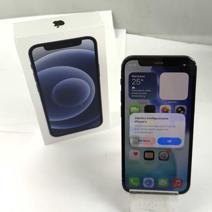 Telefon iPhone 12 Mini 64gb Bat.77% + Pudełko