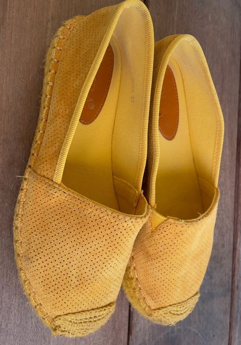 Żółte espadryle rozm. 37