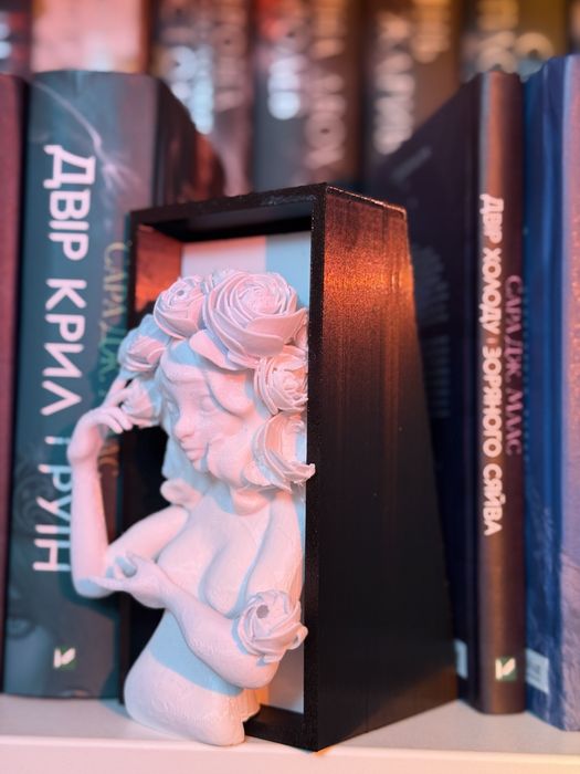 Букнук для книжкової полиці, book nook, двір шипів і троянд
