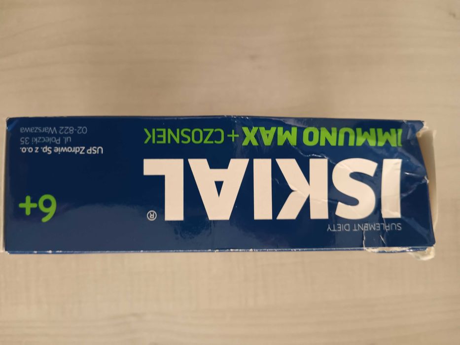 Iskial Immuno Max + Czosnek 120 kapsułek odporność tran czosnek wit D3