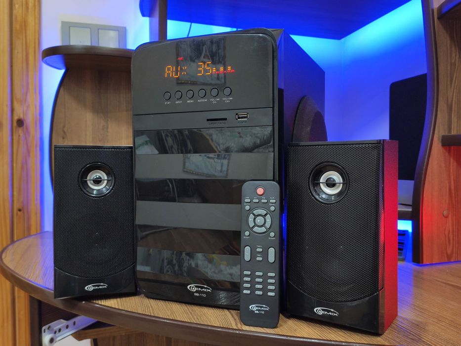 Акустична система 2.1 Gemix SB-110 сабуфер колонки аудіо стерео саб