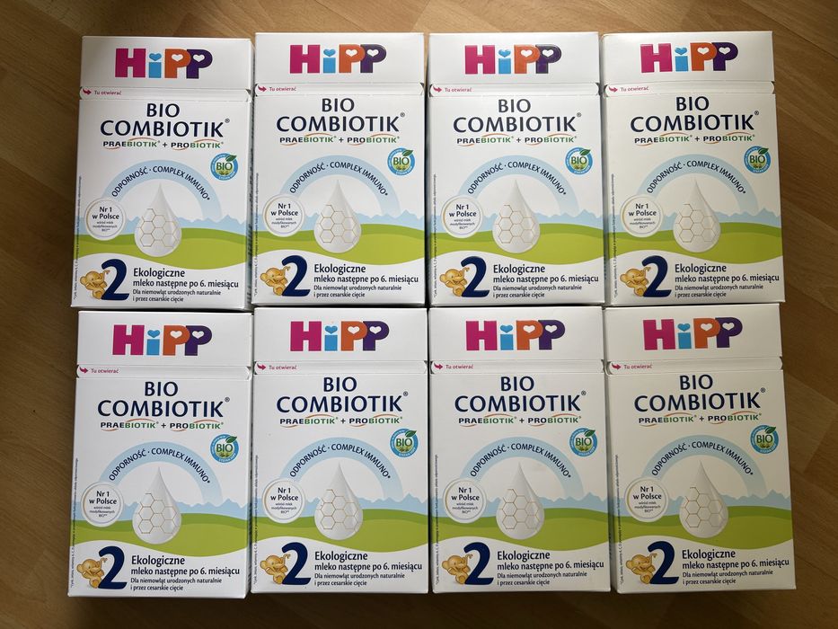 Hipp Bio Combiotik 2 nowe 8 szt x 550 g cena za całość