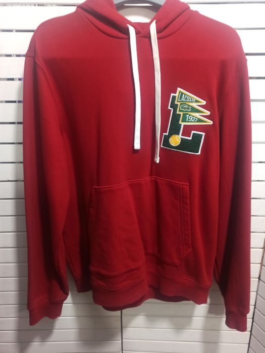 Худи бардовый Lacoste