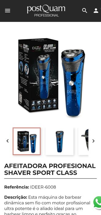 Máquina de barbear profissional nova
