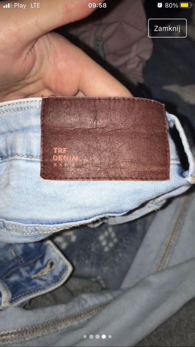 Jeansowe spodnie z Zary