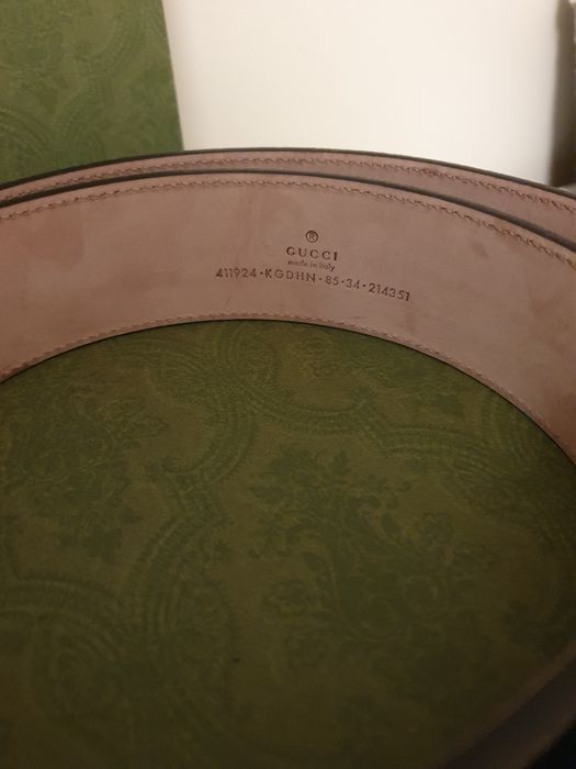 Oryginalny pasek Gucci r. 85