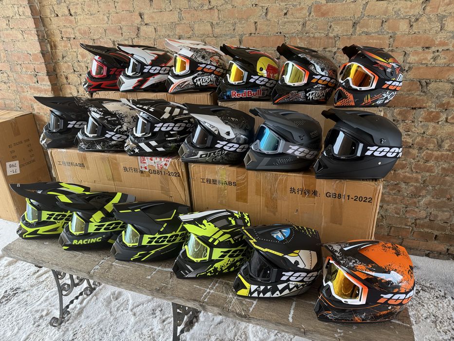 Кросовий мото шолом ендуро для мотокросу та квадроциклів