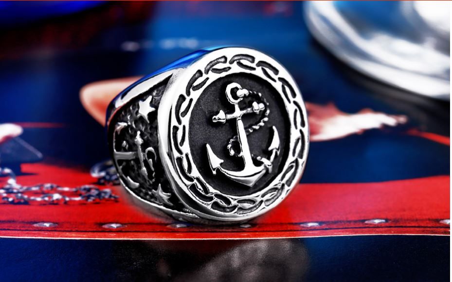 Anel Masculino em Aço Inoxidável