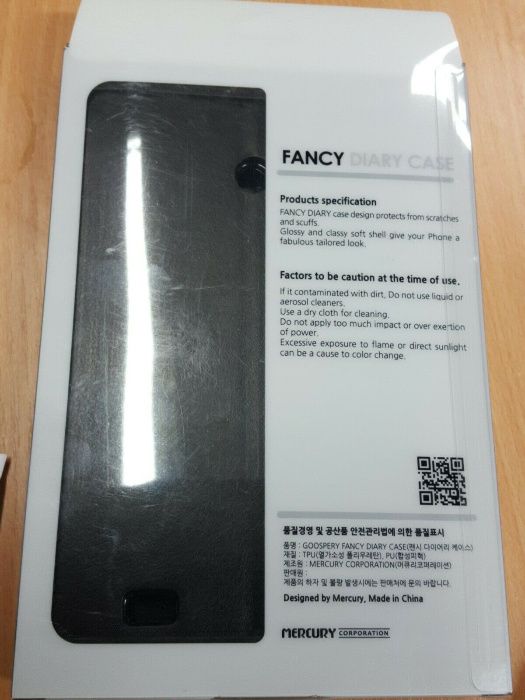 Fancy Diary case preta para tablet LG V400 G Pad 7.0