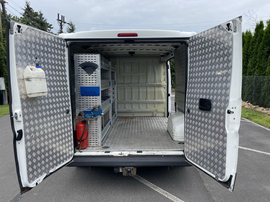 Peugeot Boxer L1H1 2015r regały warsztat serwisowy (jumper ducato)