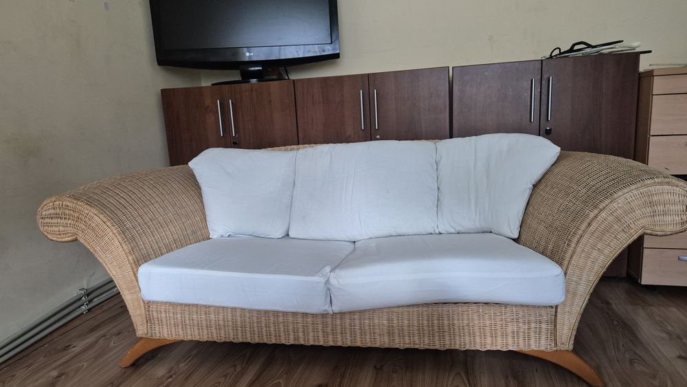Kanapa sofa 3 osobowa ratan
