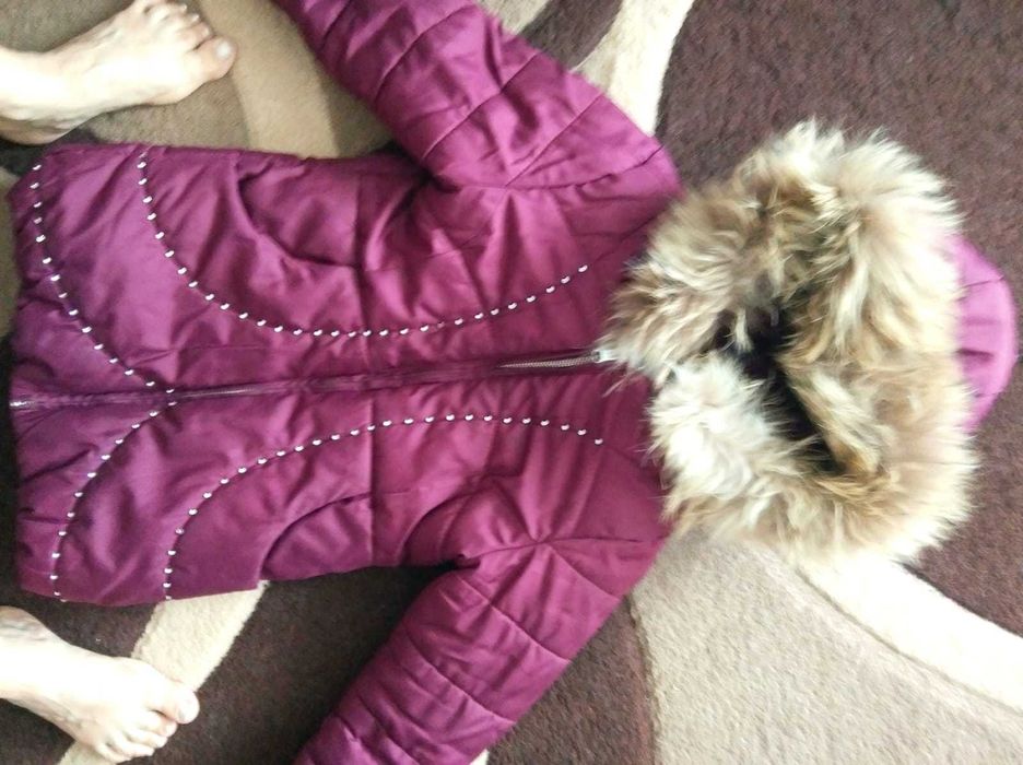 Зимове пальто для дівчини (зі стразами )