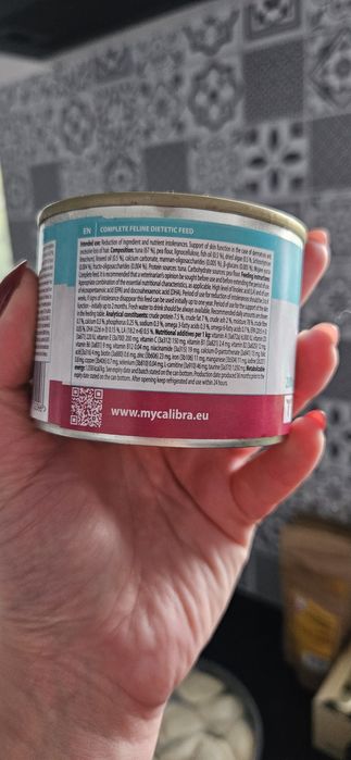 Calibra puszka dla kota hipoalergiczna tuńczyk