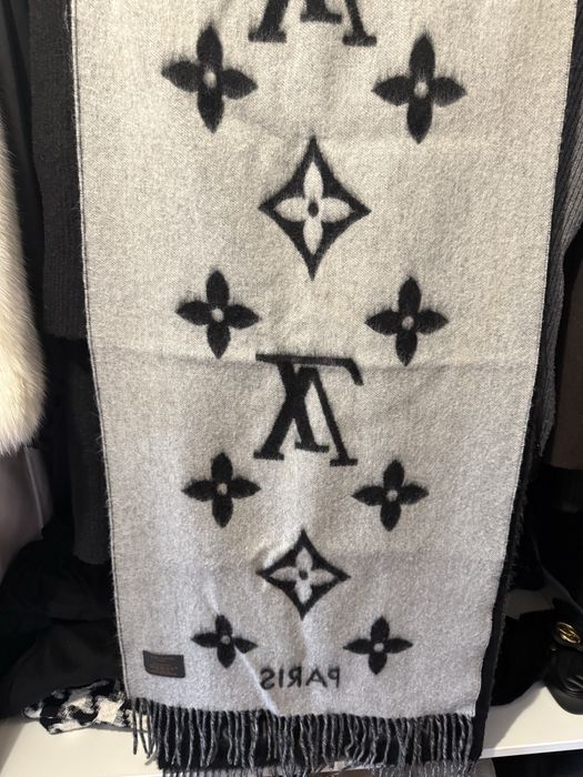 Dwustronny kaszmirowy szal lv