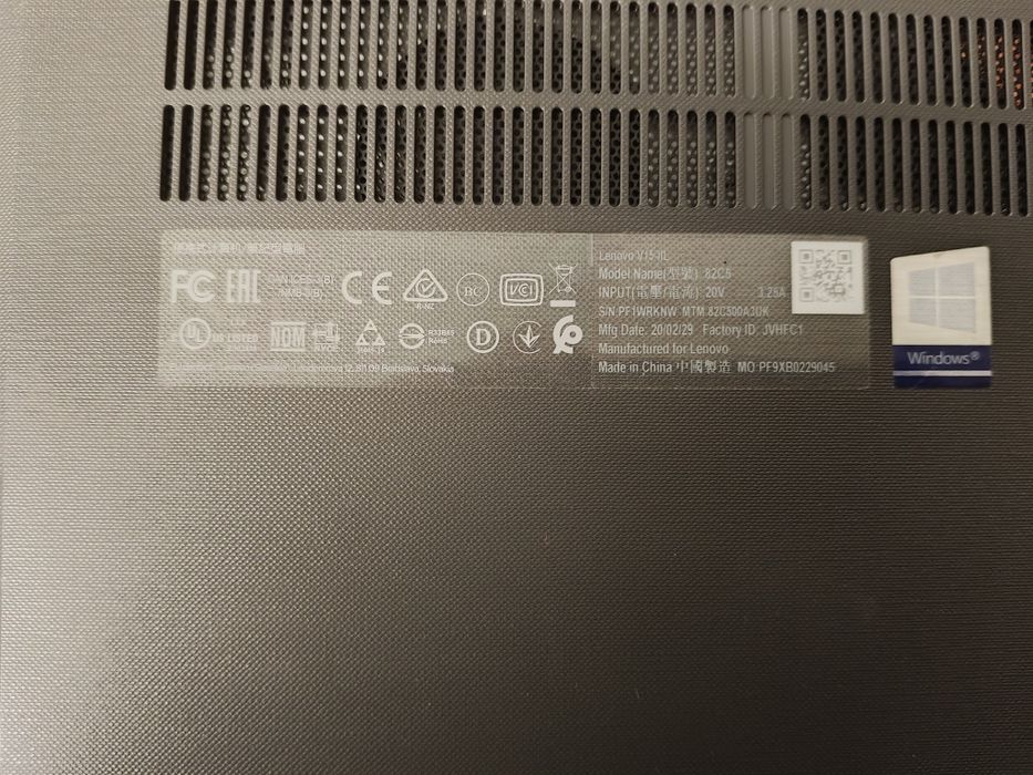 Vendo Lenovo V15-iil . I5 8gb 256 SSD 82c500