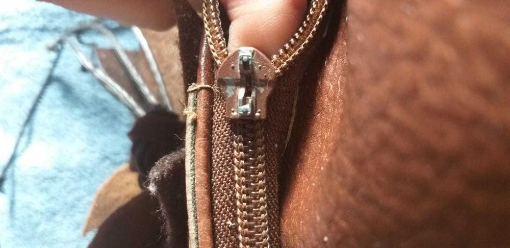 Skórzana retro torba podróżna.