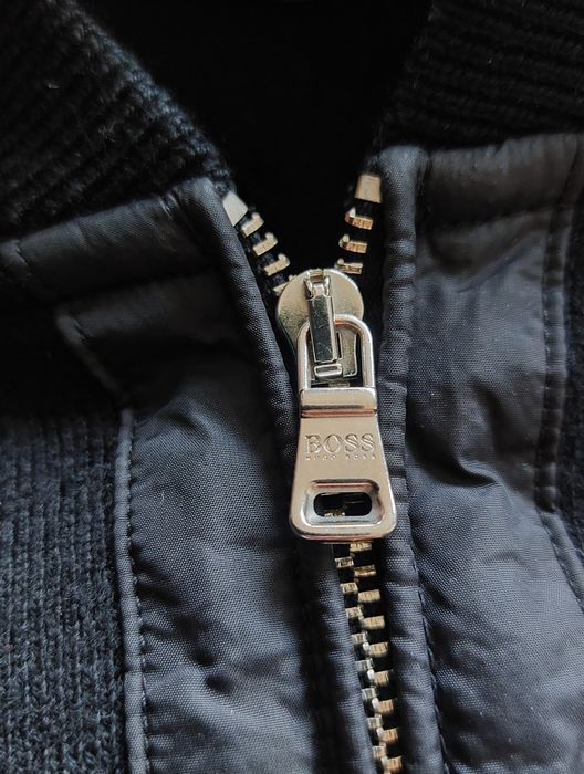 Hugo Boss x Mercedes sweter rozpinany męski wełniany r. M