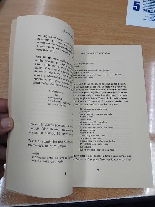 Livro Arlindo Barbeitos, Angola Angolê Angolemba
