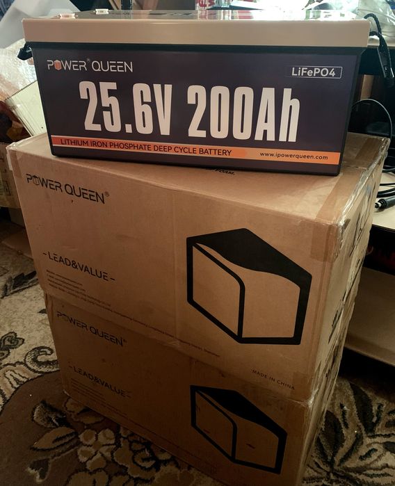 Акумулятор Power Queen LiFePO4 Battery 200Ah 25.6V (24V) 5120 W Новий