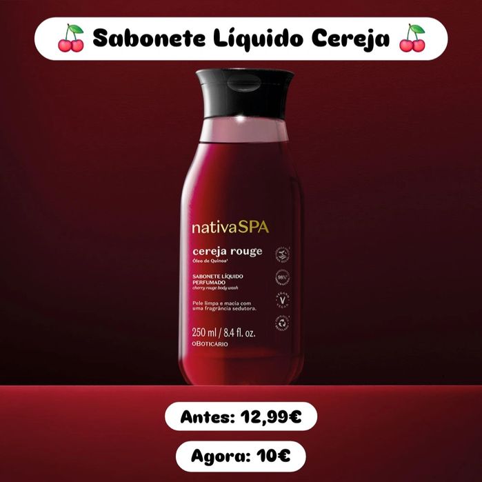 Sabonete Líquido Cereja