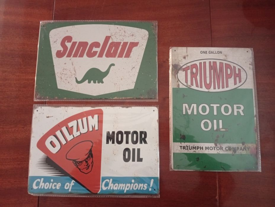 Placas metálicas vintage