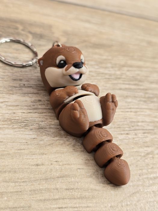 Breloczek Mała Wydra 3d - Brelok Druk3d fidget Keychain mixGadzet