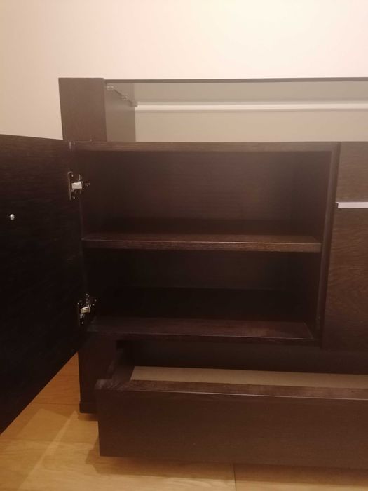 Consola em carvalho wengé