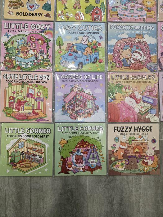 Lote 15 Livros  Pintura “Cozy” – 40 Páginas – Novos (Venda Individual)
