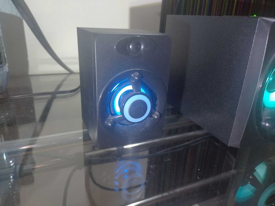 Głośniki komputerowe 2.1 D-208 Bluetooth 5.0 Jack 3.5 USB microSD RGB