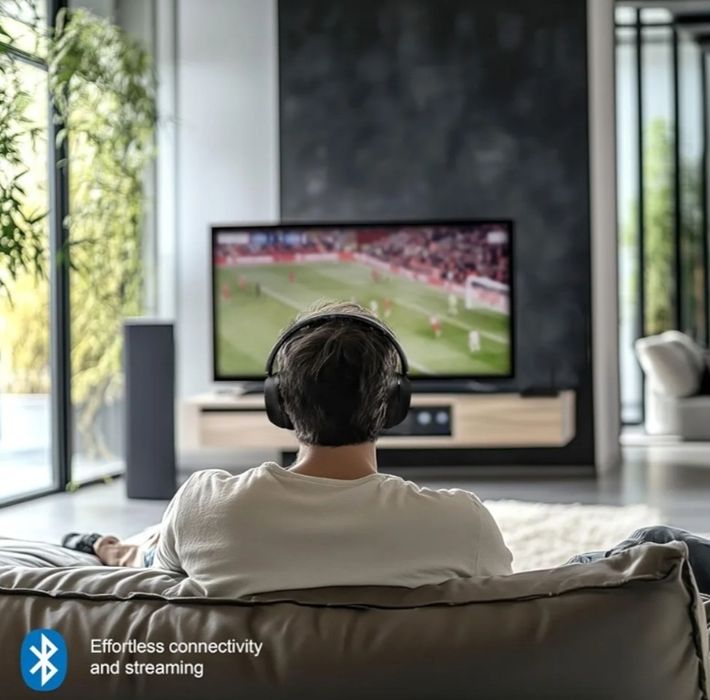 Mixx StreamQ - Fones de ouvido sem fio para ouvir TV com transmissor