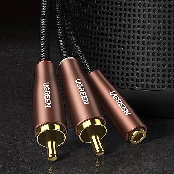 Ugreen kabel przewód audio 3,5 mm mini jack (żeński) - 2rca (męski) 3m