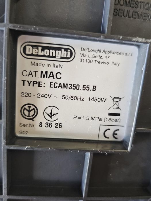 Ekspres do kawy automatyczny De'Longhi dinamica ecam 350.55 b