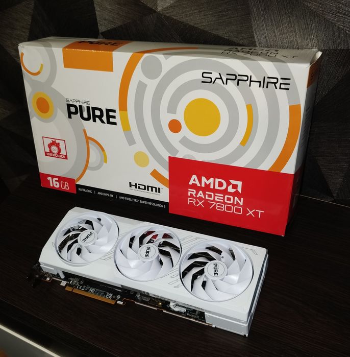 Видеокарта Sapphire RADEON RX 7800 XT PURE 16GB