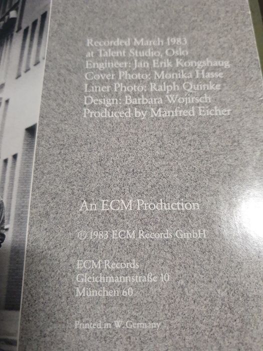 Jan Garbarek- Witchi- Tai- To, Wayfare -2 Lp.r