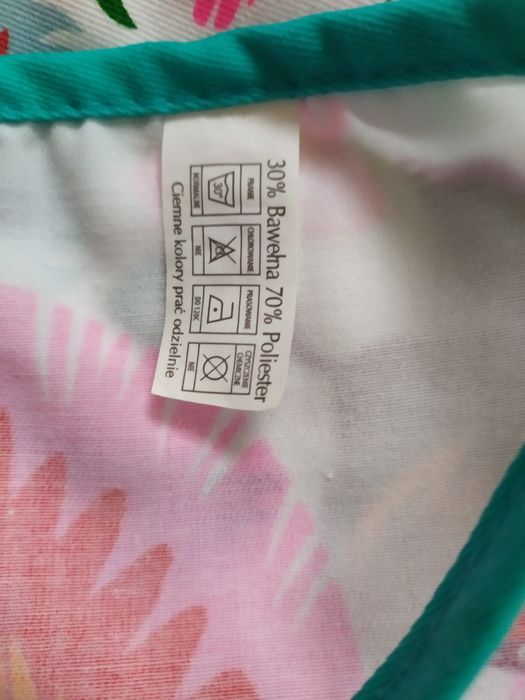 Fartuch kuchenny ze wzorem łowickim