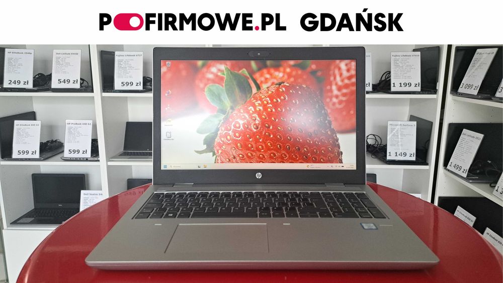 Laptop Poleasingowy HP Probook 650 G4 15" i5-8GEN 16GB/256SSD FullHD Win11 A-Klasa Faktura Gwarancja
