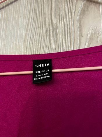 Vestido SHEIN bordô