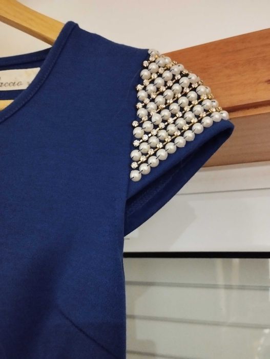 Vestido com pérolas