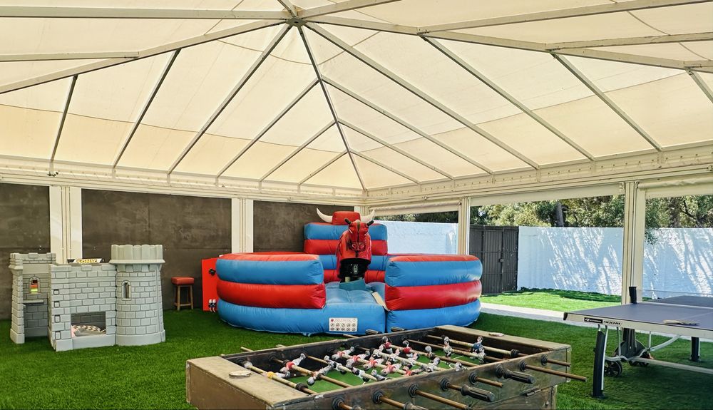 Espaço para Festas de Aniversário Infantil com piscina