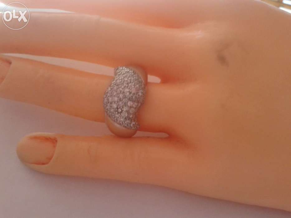 Anel ouro branco de 19,2 K (NOVO)