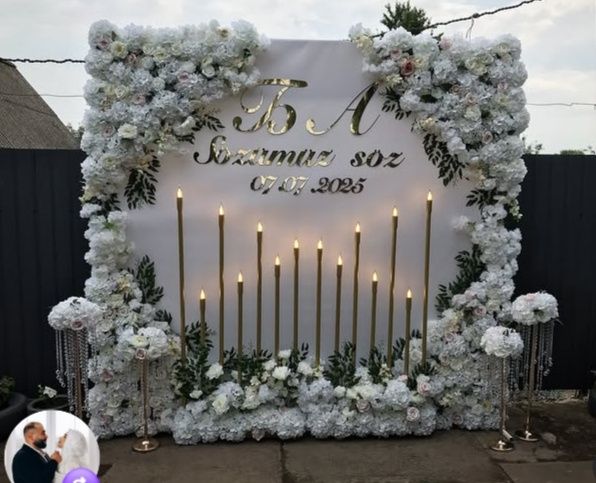 Фотозона на день народження, ювілей, хрестини, весілля, Букети з кульо