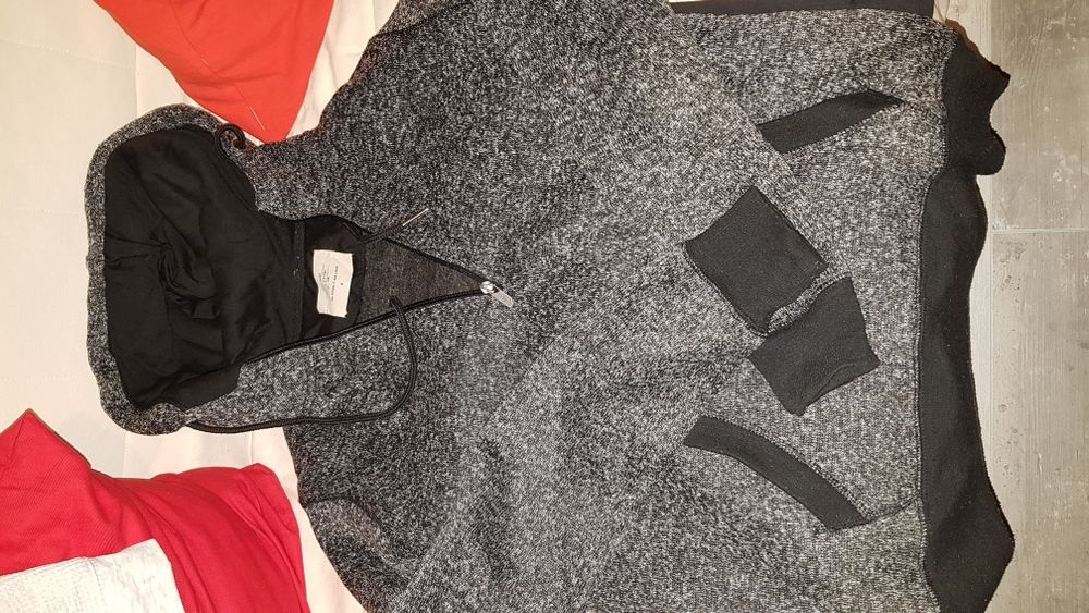 Bluza M  z kapturem ciepła HOUSE melanż