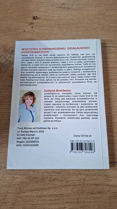 Wszystko o prowadzeniu działalności gospodarczych Justyna Broniecka