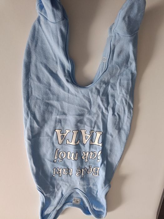 Body błękitne z napisem BĘDE JAK  MÓJ TATA  stan jak na zdjęciu