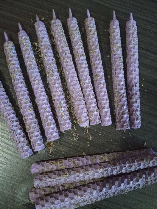 Энергетические свечи. Восковые свечи с травами